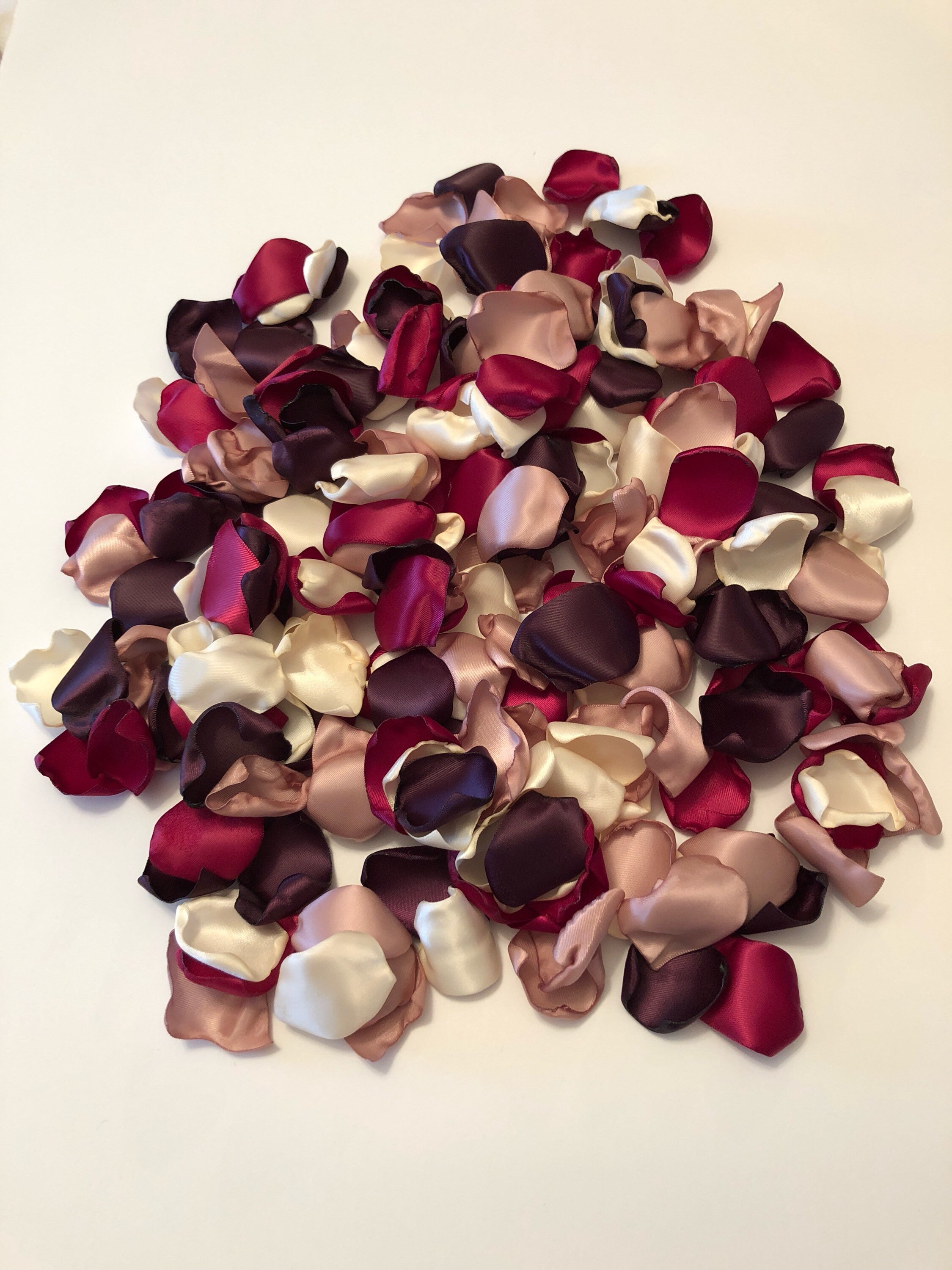 Wine Rose Petals Eggplant Rose Petals Country Wedding Etsy