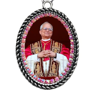 Anhänger von Papst Leo XIV.; Gedenkkette zum Gedenken an den neuen amerikanischen Papst; Erster amerikanischer Papst; Päpstliches Rosenkranzgeschenk; Robert Francis Prevost; Leo XIV Geschenk