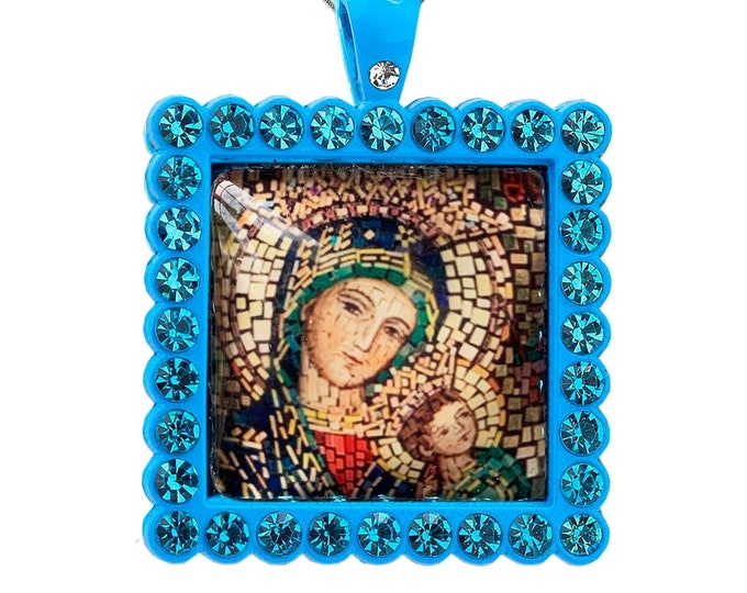 Perpetual Help Necklace - Patroness of Haiti; Redemptorist Order & Almoradi (Spain) - Our Lady of Perpetual Succour Theotokos