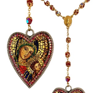 Collar del Perpetuo Socorro, Patrona de las Partidas, España y Estados Unidos, joyería cristiana, colgante religioso católico, regalo