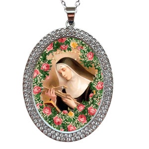 Saint Rita of Cascia Necklace; Patron Saint of Impossible Causes; Catholic St. Rita Devotional Gift; Spiritual Necklace; Christian Gift