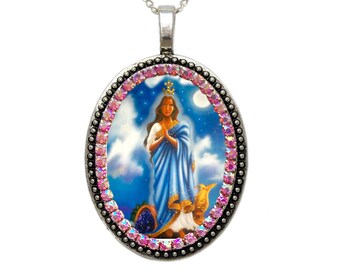 Blue Haven - Saint Sarah Kali's Divine Guidance Crystal Necklace