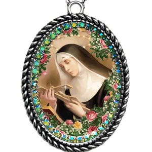 Saint Rita of Cascia Necklace; Patron Saint of Impossible Causes; Catholic St. Rita Devotional Gift; Spiritual Necklace; Christian Gift