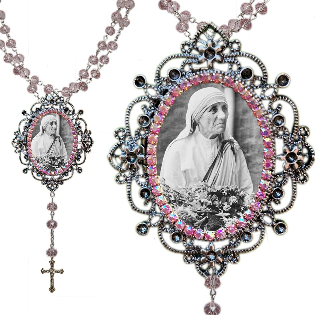 Saint Mother Teresa of Calcutta Rosary; Catholic Jewelry Gift; Patron ...
