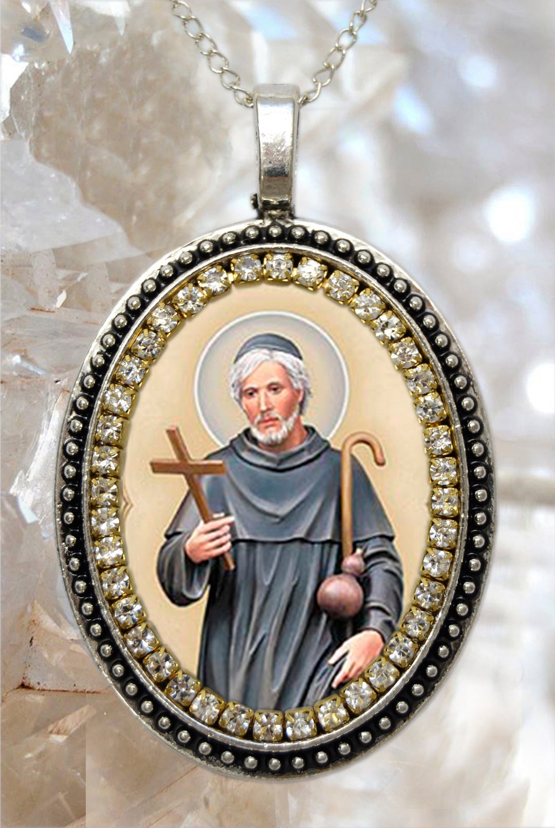 Saint Peregrine Handmade Necklace Patron Saint of the Cancer Patients ...