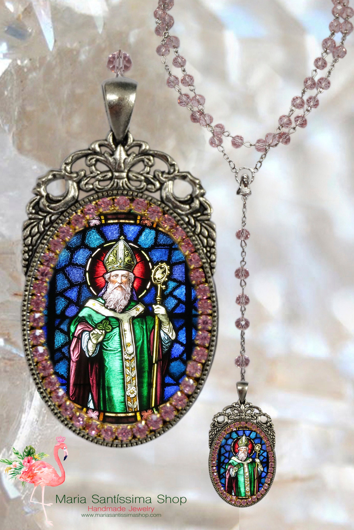 Saint Patrick Rosary Patron Saint of Ireland Engineers Etsy