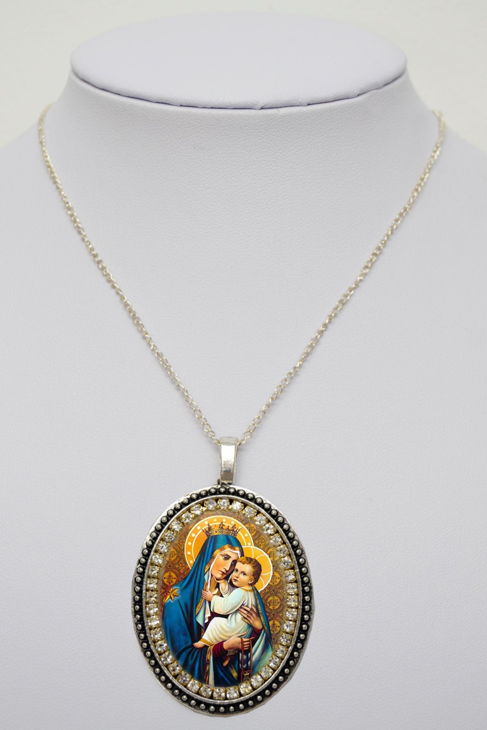 Our Lady of Mount Carmel Handmade Necklace Catholic Christian Religious