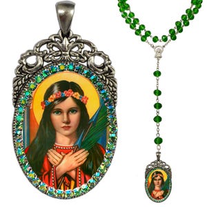 Rosenkranz der Heiligen Philomena; Schutzpatron der Babys, Kleinkinder und Jugendlichen; Katholische Philomena-Gebetsperlen; Christlicher Gebetsrosenkranz; Philomena Geschenk