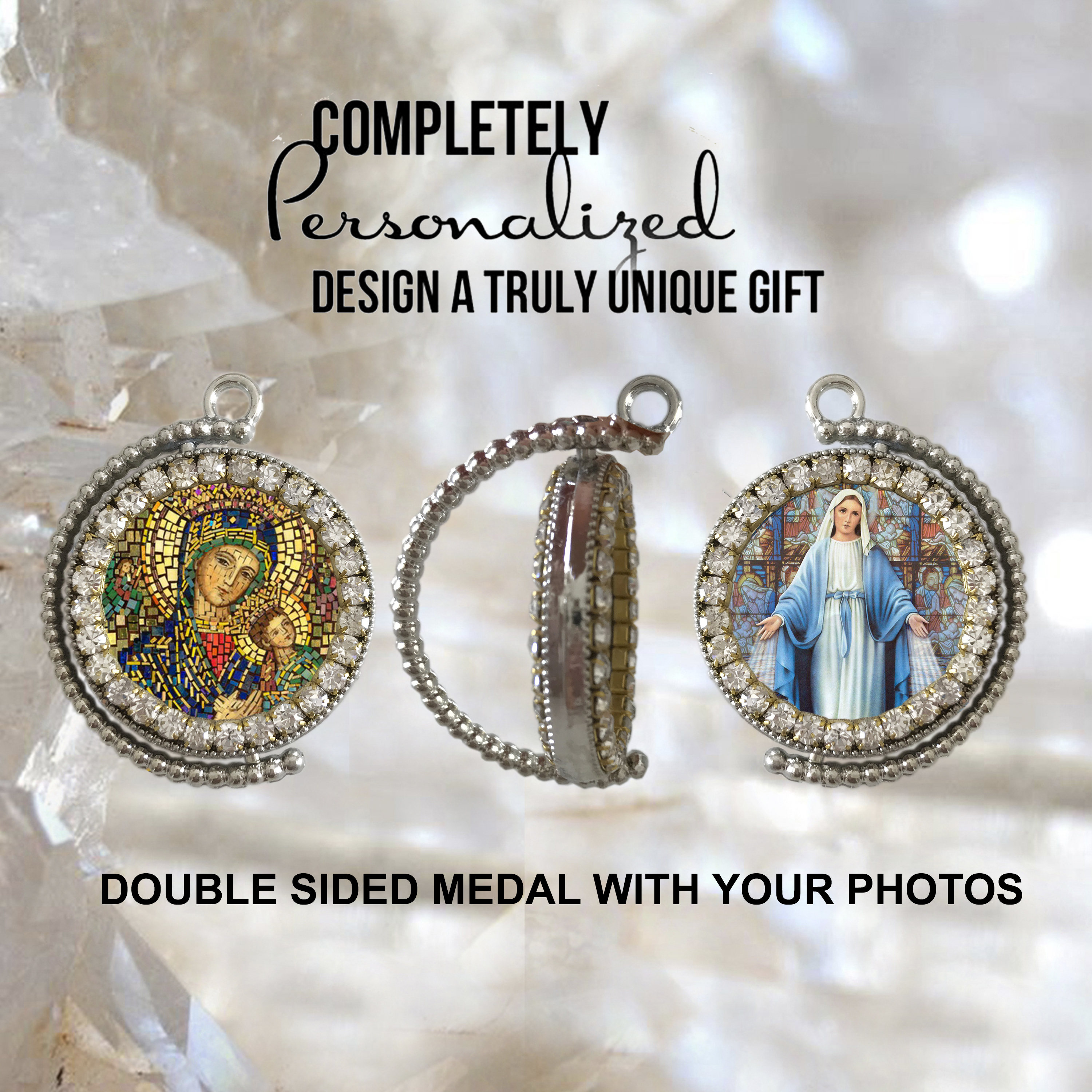 Your Own Photos Custom Double Side Medal Picture