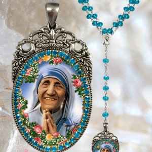 Rosary of Saint Mother Teresa of Calcutta Handmade Catholic - Etsy