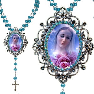 Our Lady of Medjugorje Rosary; Queen of Peace Medal; Medjugorje Catholic Gift; Virgin Mary Jewelry; Spiritual Keepsake Medjugorje Charm