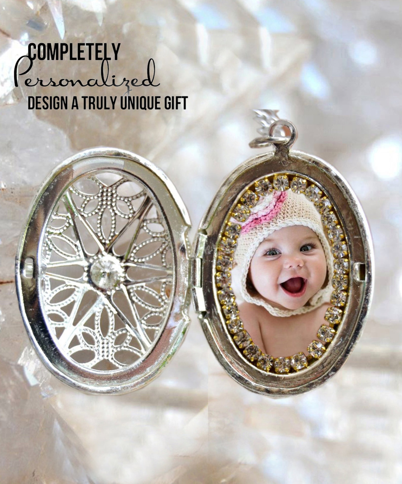 Your Own Photo Custom Picture Locket Necklace Personalized | Etsy