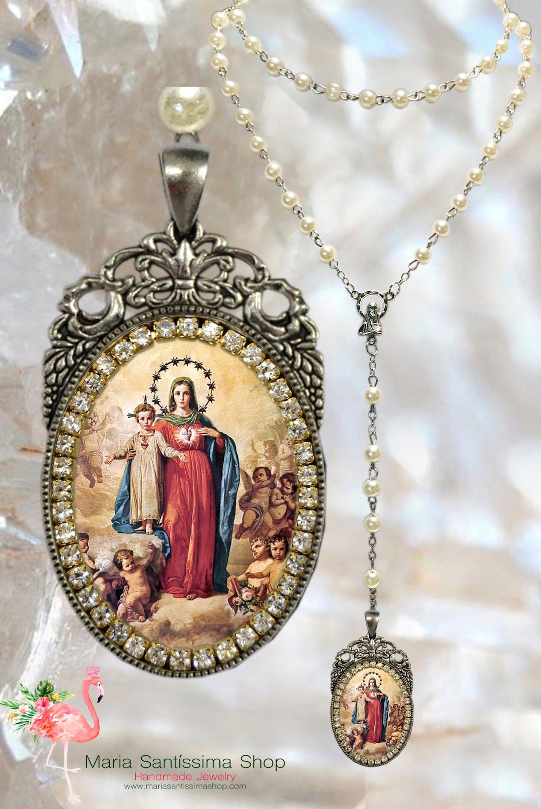 Immaculate Heart of Mary - Rosary - Etsy
