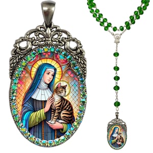 Saint Gertrude Nivelles Rosary; Patronage of Gardeners, Widows, Pilgrims, the Poor and Cats; Catholic Nivelles Gift; Gertrude Christian Gift