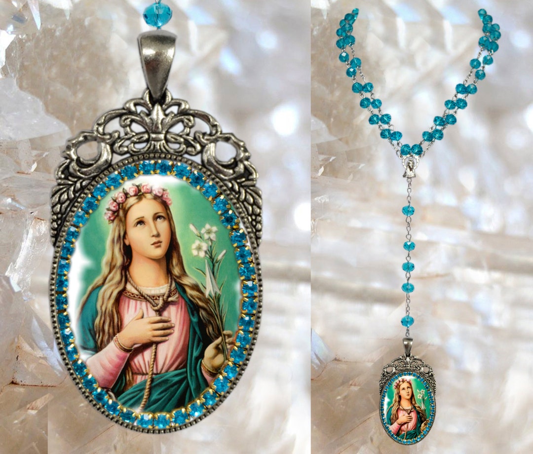 Rosary St. Philomena Patron Saint of Babies Infants and Etsy