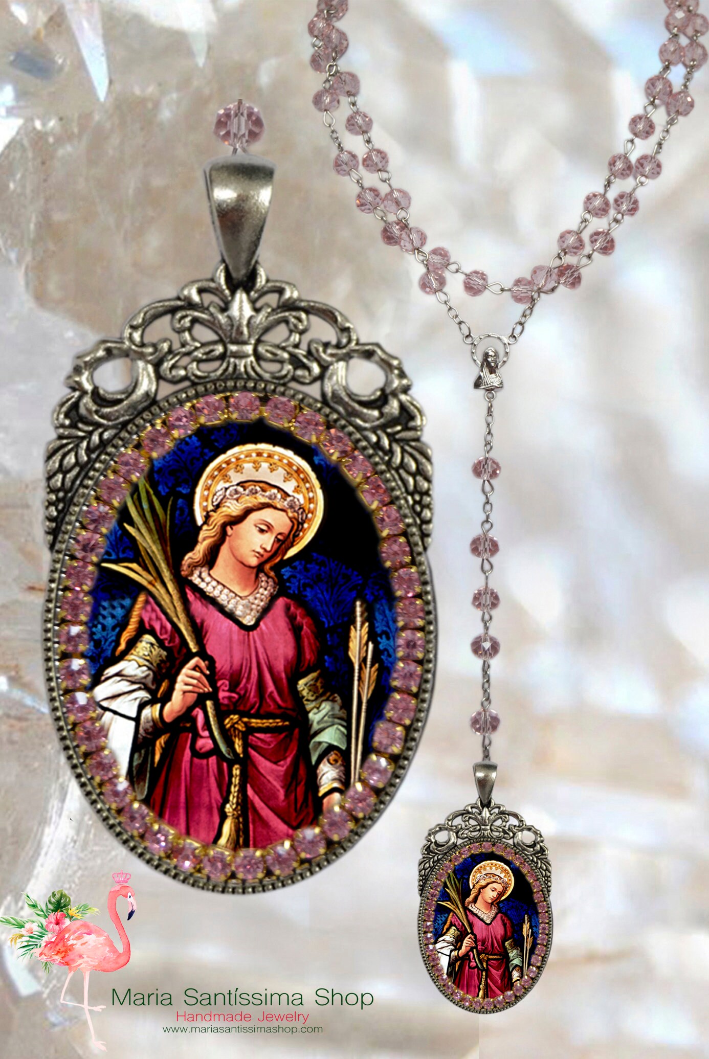 Rosary St. Philomena Patron Saint of Babies, Infants, and Youth