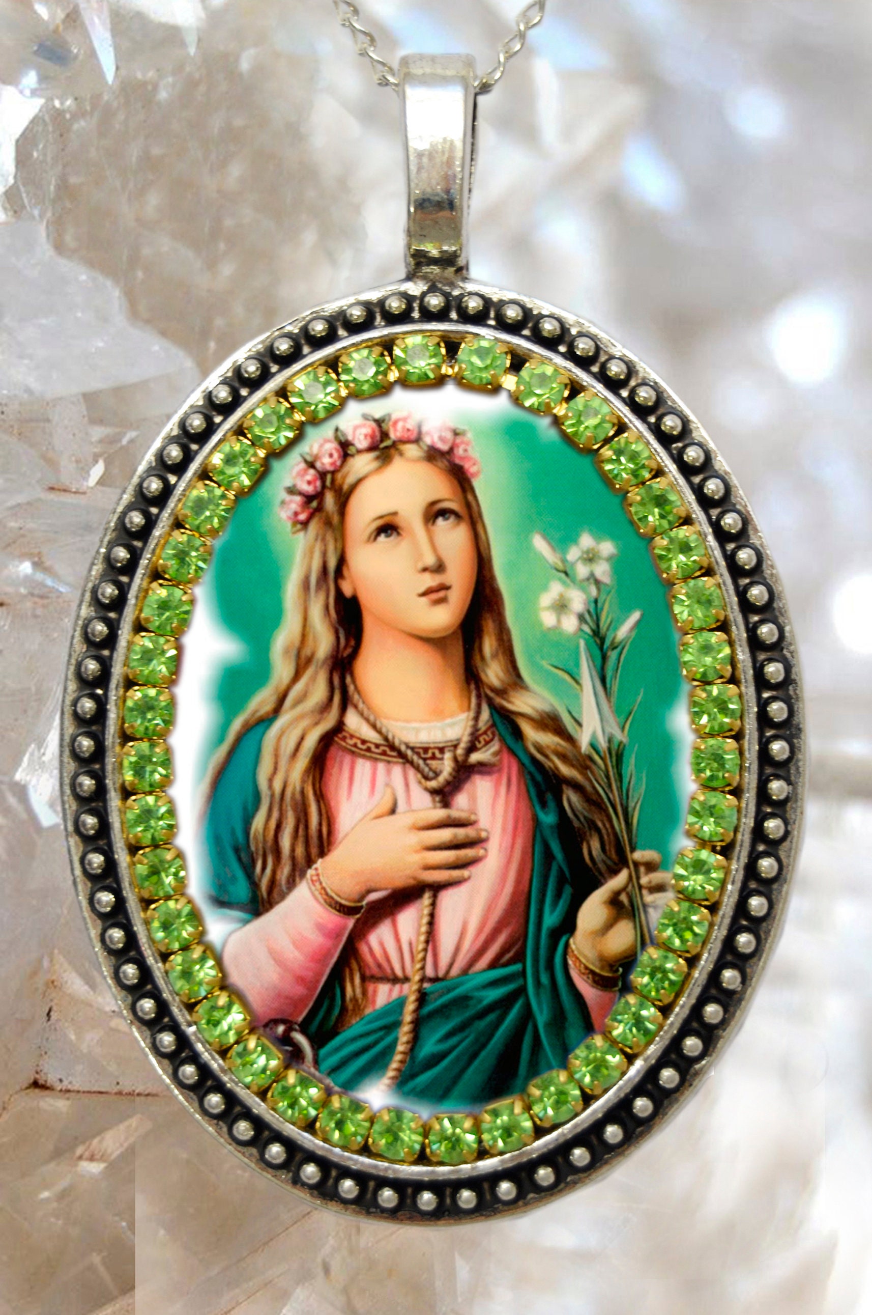 St. Philomena Patron Saint of Babies, Infants, and Youth Handmade