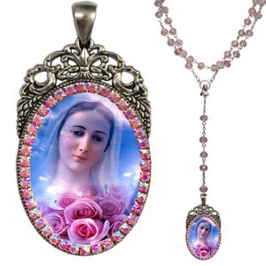 Chapelet de Notre-Dame de Medjugorje ; Médaille de la Reine de la Paix ; Cadeau catholique de Medjugorje ; Bijou de la Vierge Marie ; Souvenir spirituel de Medjugorje