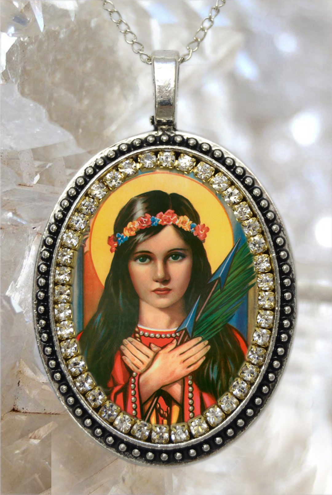 St. Philomena Patron Saint of Babies, Infants, and Youth Handmade