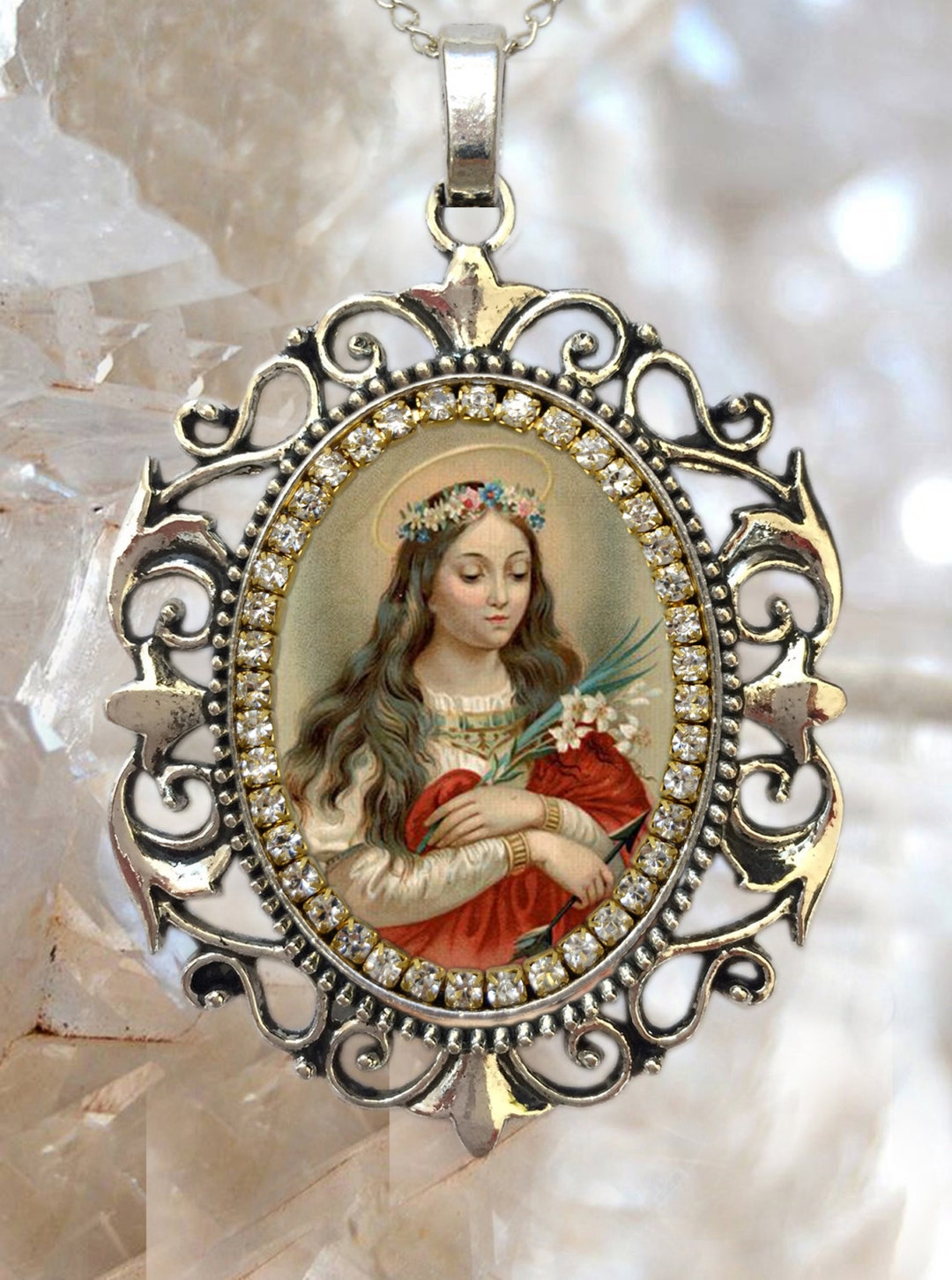 St. Philomena Patron Saint of Babies Infants and Youth Etsy
