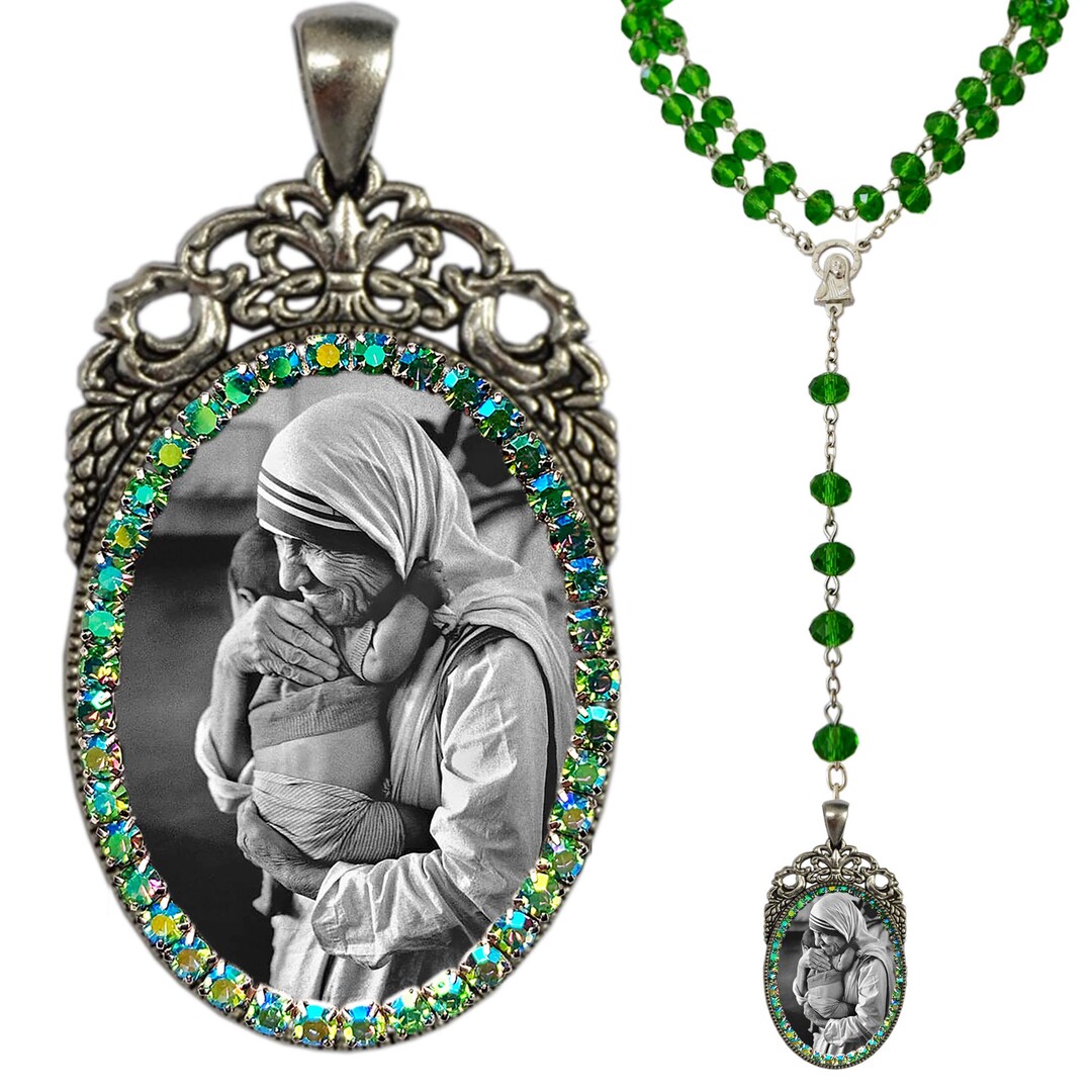 Saint Mother Teresa of Calcutta Rosary; Catholic Jewelry Gift; Patron ...
