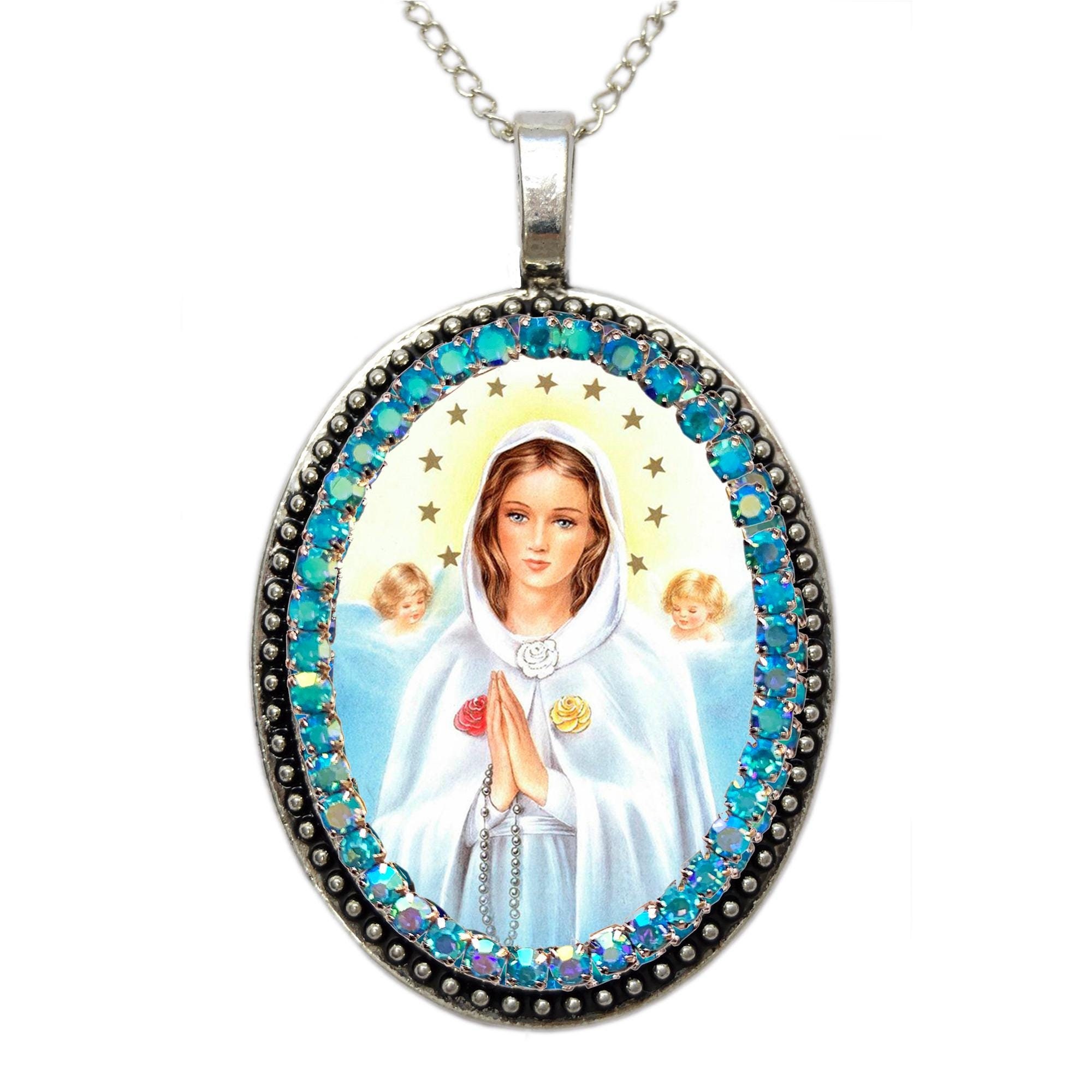 Rose mary necklace best sale