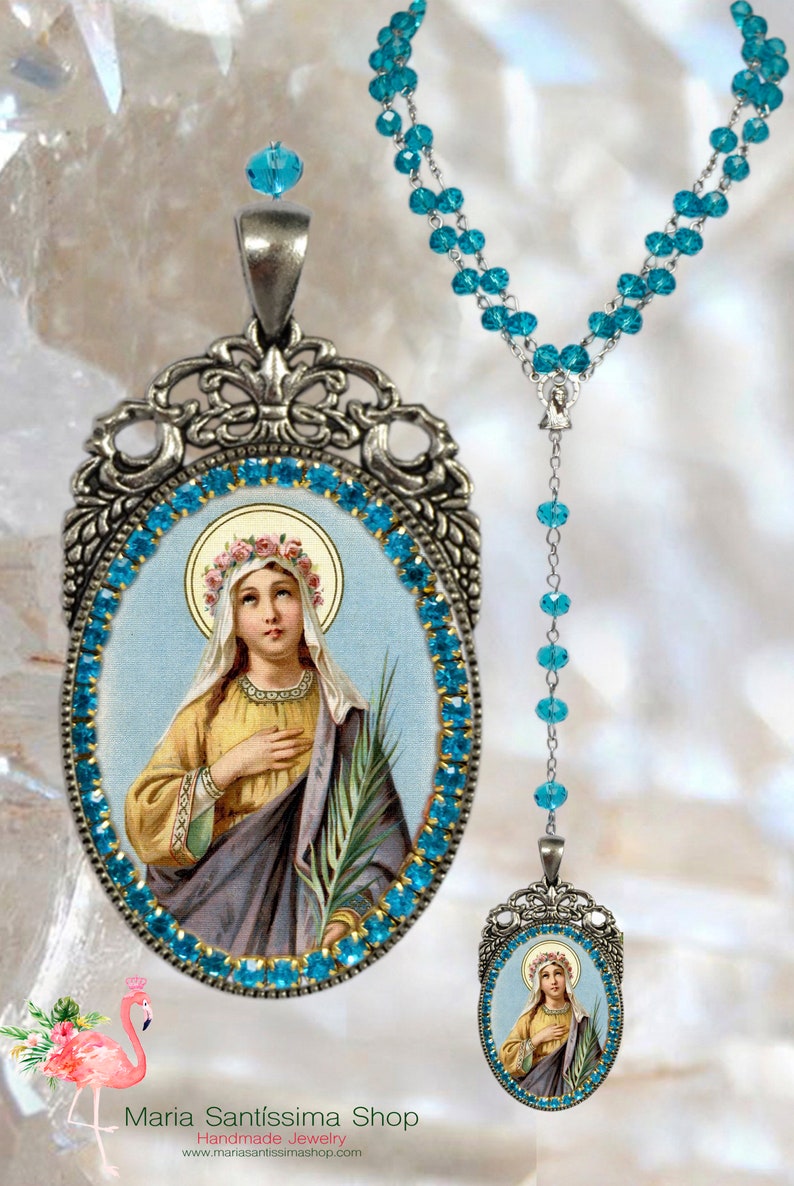 Rosary St. Philomena Patron Saint of Babies Infants and Etsy