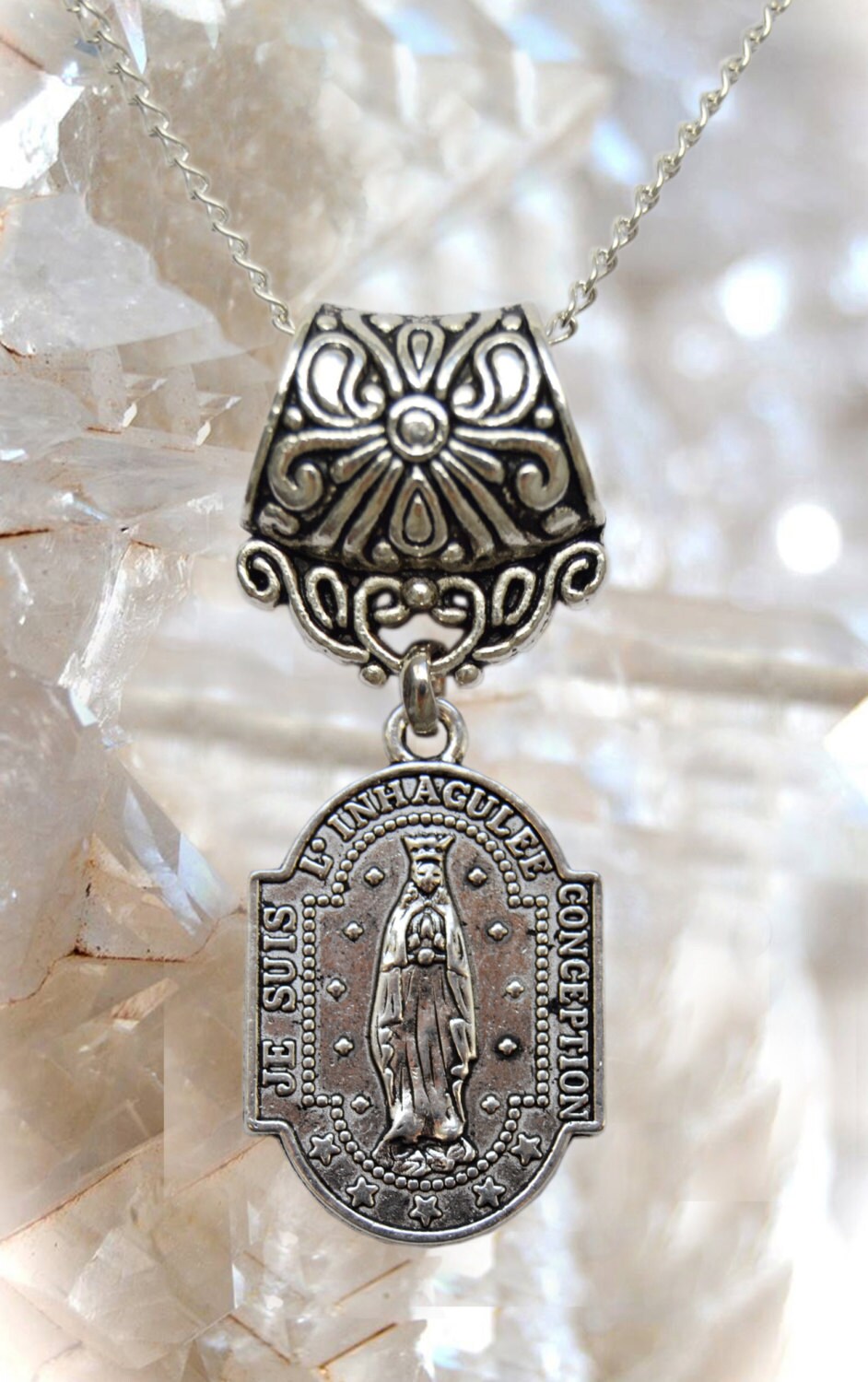Our Lady Immaculate Conception of Mary Necklace Catholic Christian