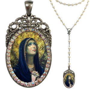 Our Lady of Sorrows Rosary; Seven Sorrows Chaplet Beads; Sorrowful Mother Catholic Prayer Rosary; Marian Devotional Gift; Mater Dolorosa