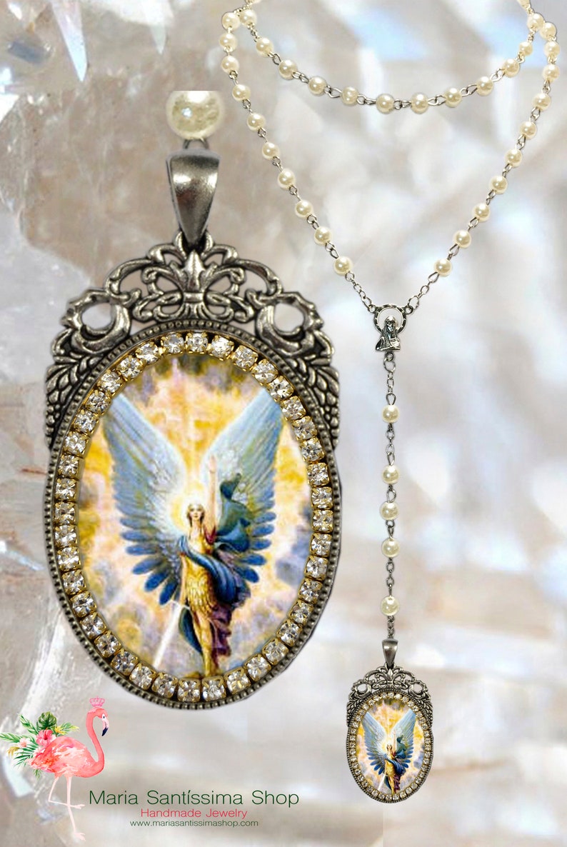 Michael Archangel Rosary Patron Saint of Soldiers Grocers Etsy