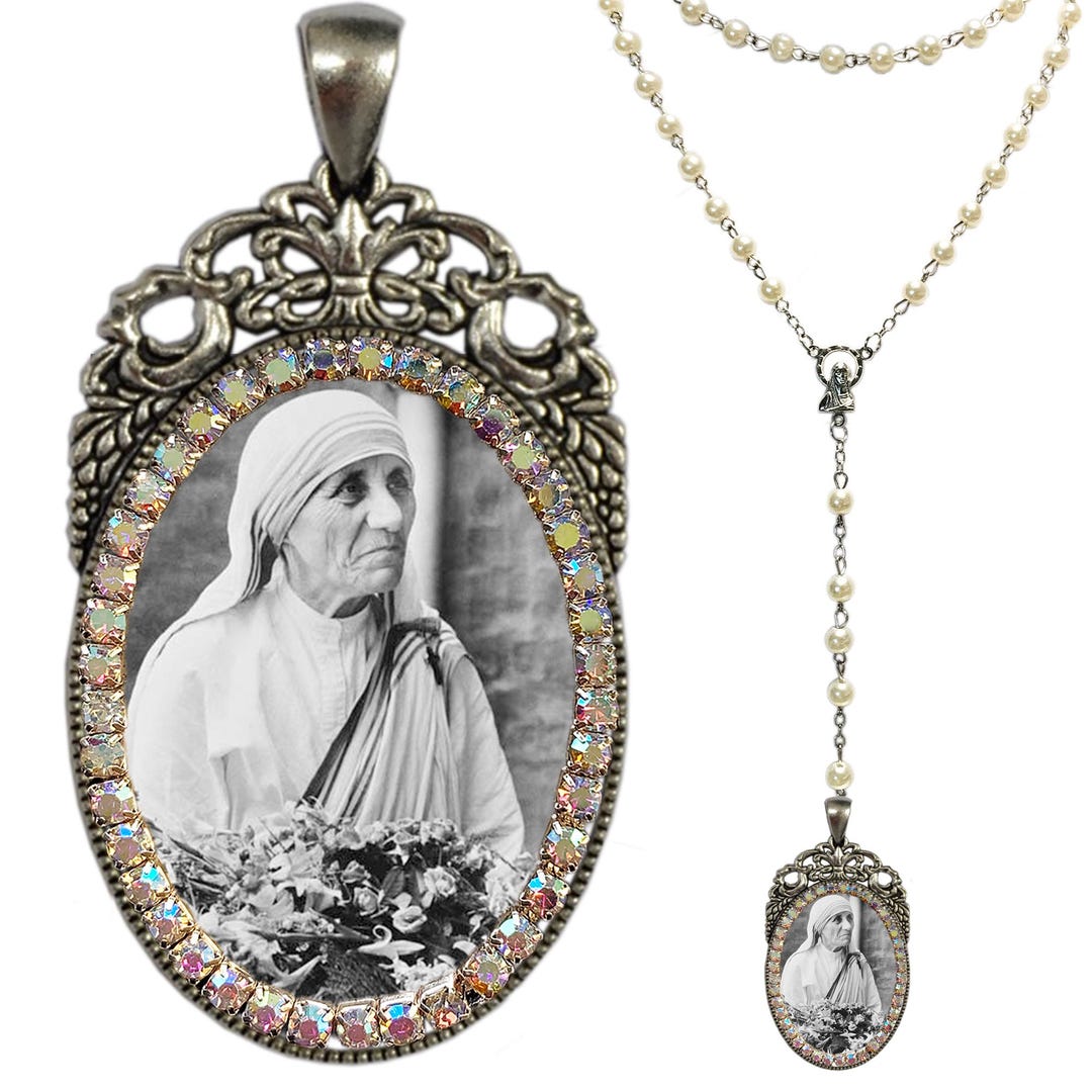 Saint Mother Teresa of Calcutta Rosary; Catholic Jewelry Gift; Patron ...