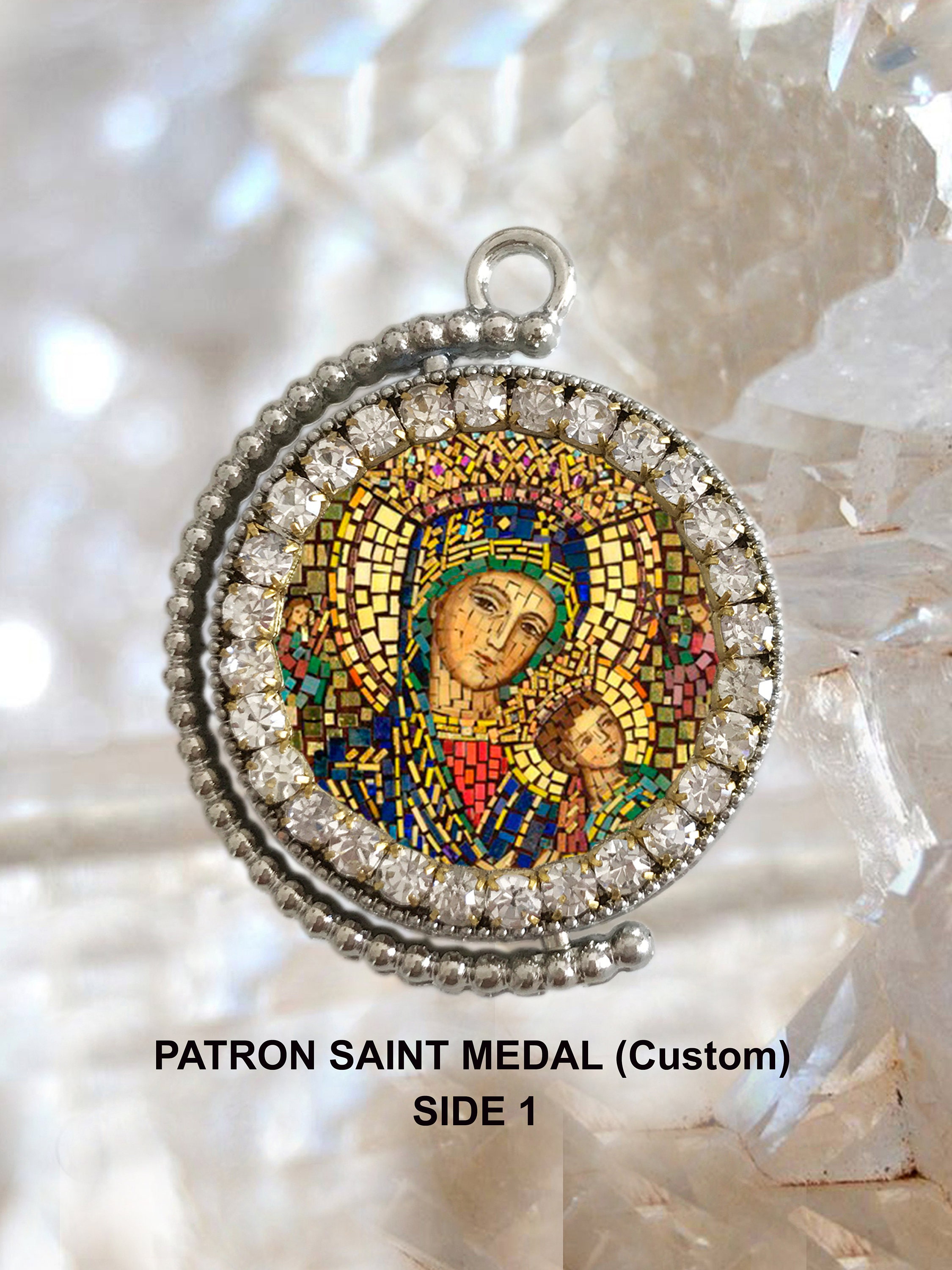 Your Own Photos Custom Double Side Medal Picture Necklace