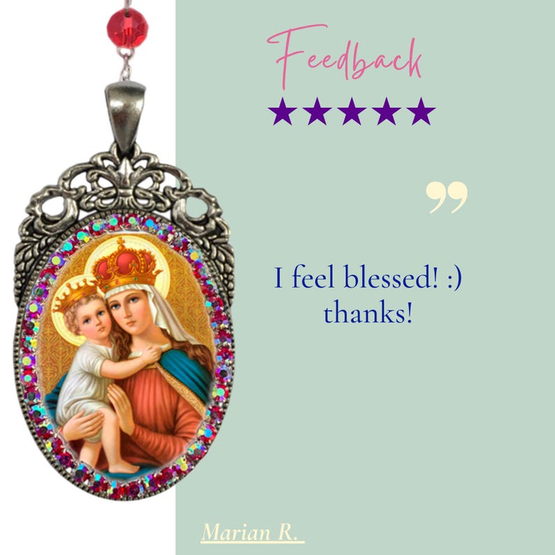 Our Lady of Good Remedy Rosary – Patroness of the Holy Trinity, Pendant ...