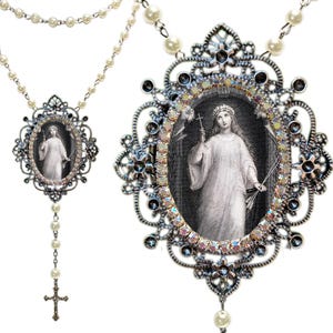 Rosenkranz der Heiligen Philomena; Schutzpatron der Babys, Kleinkinder und Jugendlichen; Katholische Philomena-Gebetsperlen; Christlicher Gebetsrosenkranz; Philomena Geschenk