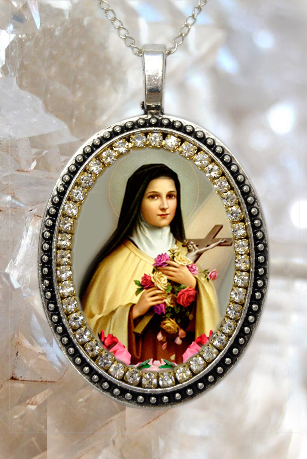Therese of Lisieux Necklace The Little Flower Patroness of