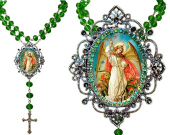 Saint Michael's Shield - Victorian Style Archangel Rosary