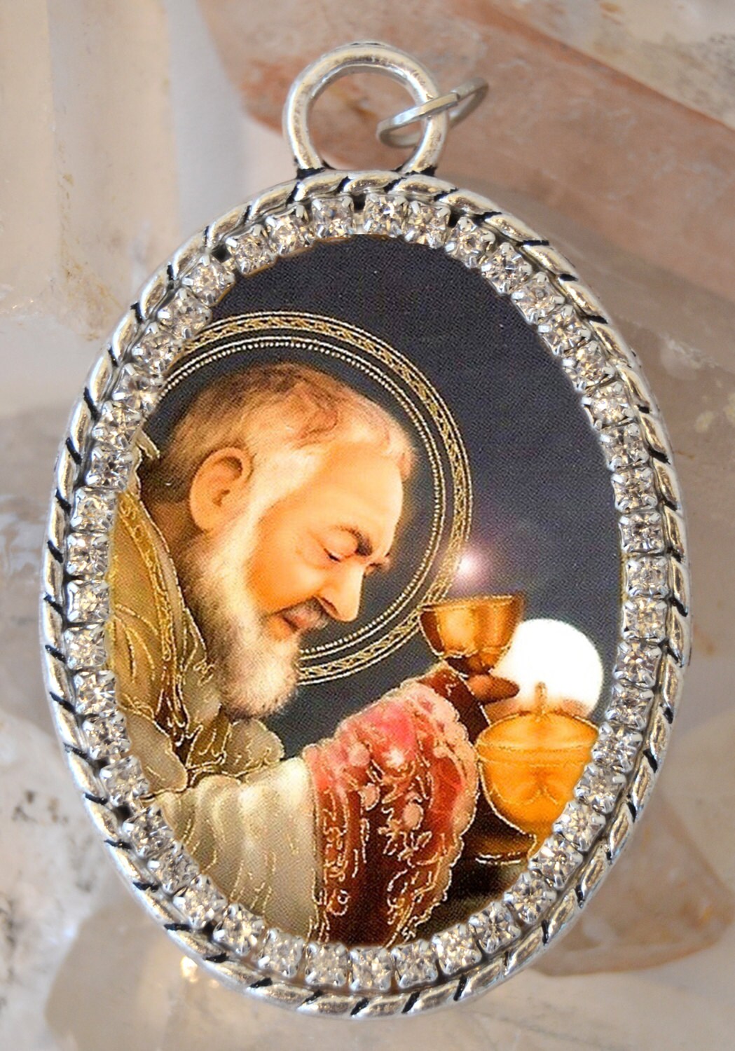 St. Padre Pio Handmade Necklace Catholic Christian Religious Jewelry