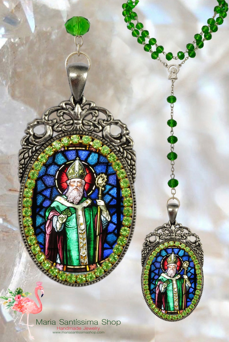 Saint Patrick Rosary Patron Saint of Ireland Engineers Etsy