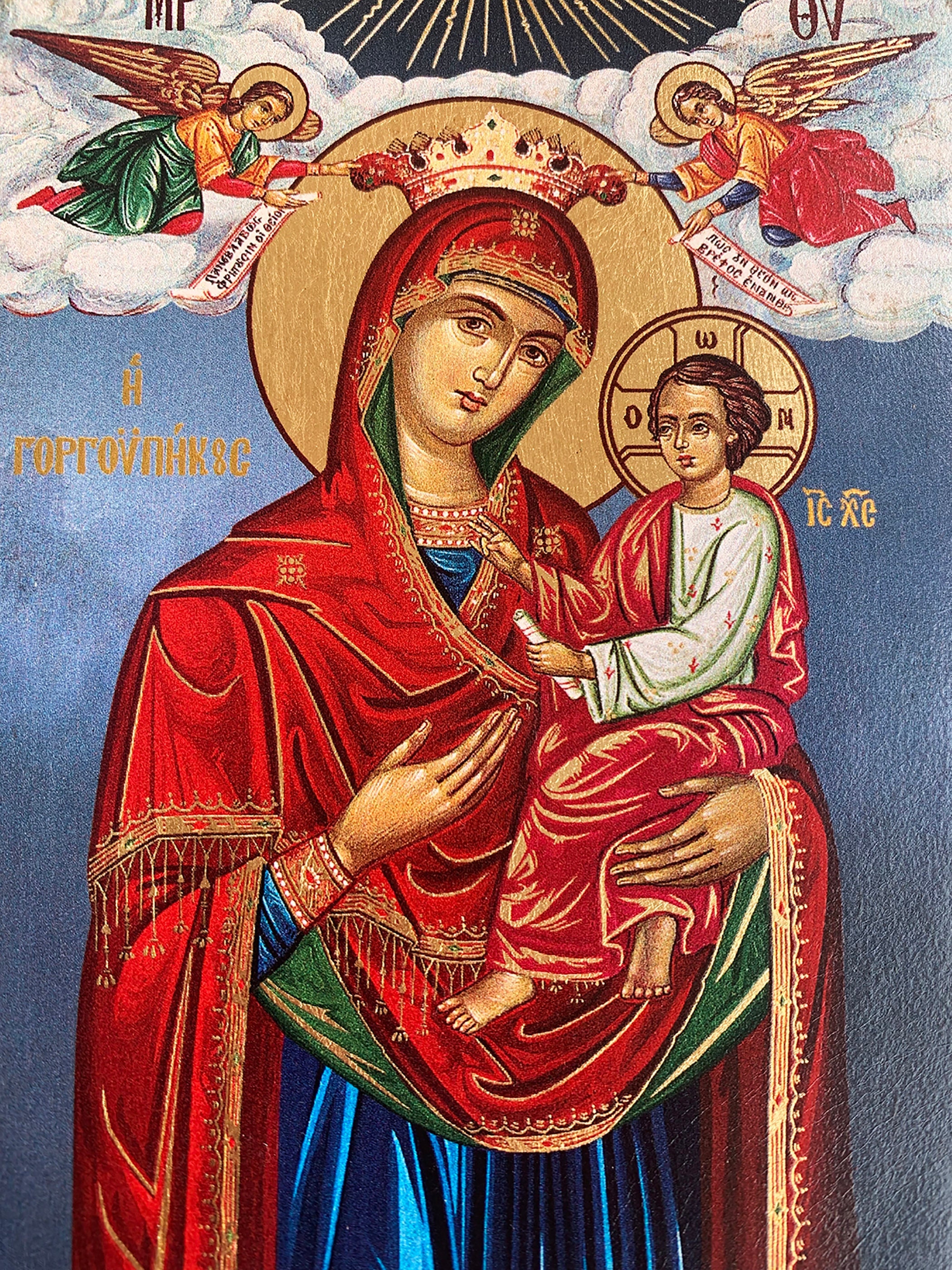Our Lady Of Perpetual Help Plaque Byzantine Icon (With Certificate)
