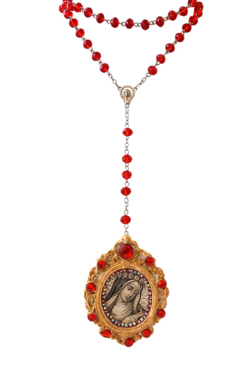 UNIQUE Rose of Lima Rosary Patron Saint of Latin America Etsy