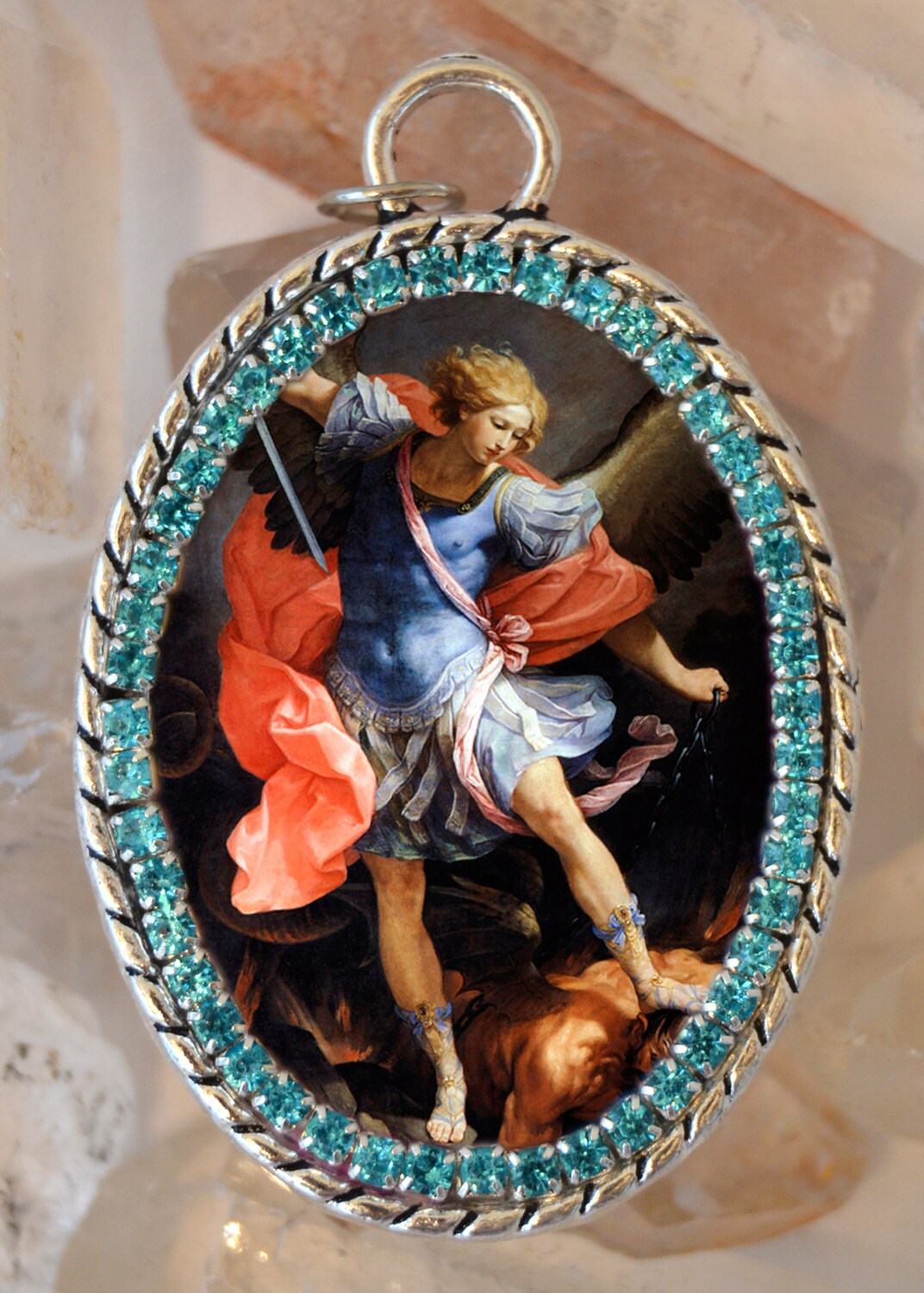 St. Michael Archangel Handmade Necklace Catholic Christian Religious