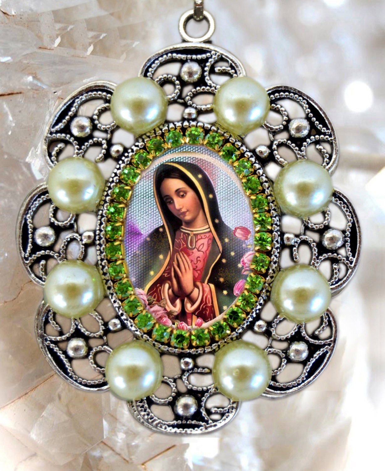 Our lady of guadalupe pendant Clearance
