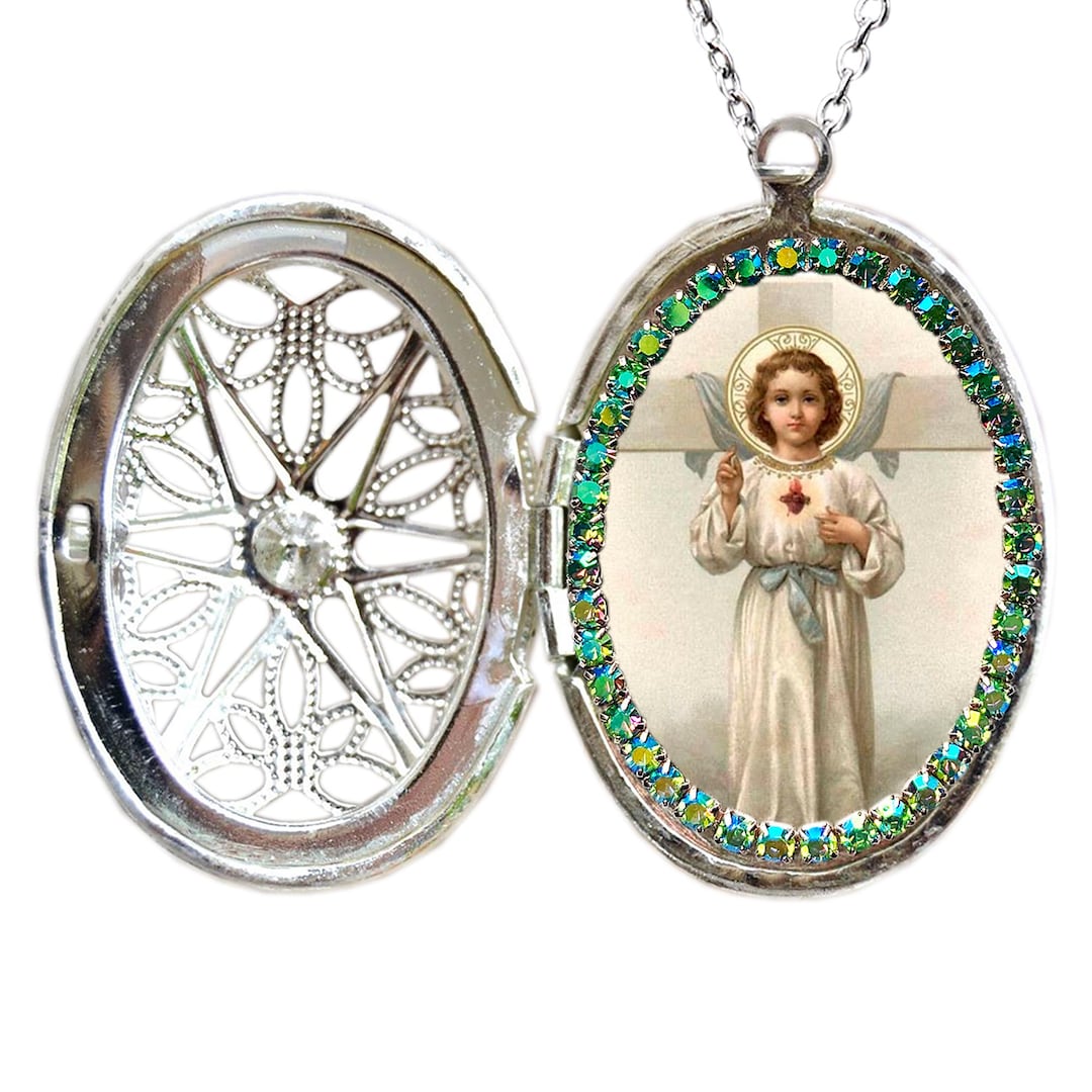Child Jesus Miraculous Locket; Patron Saint of Good Luck, Healing ...