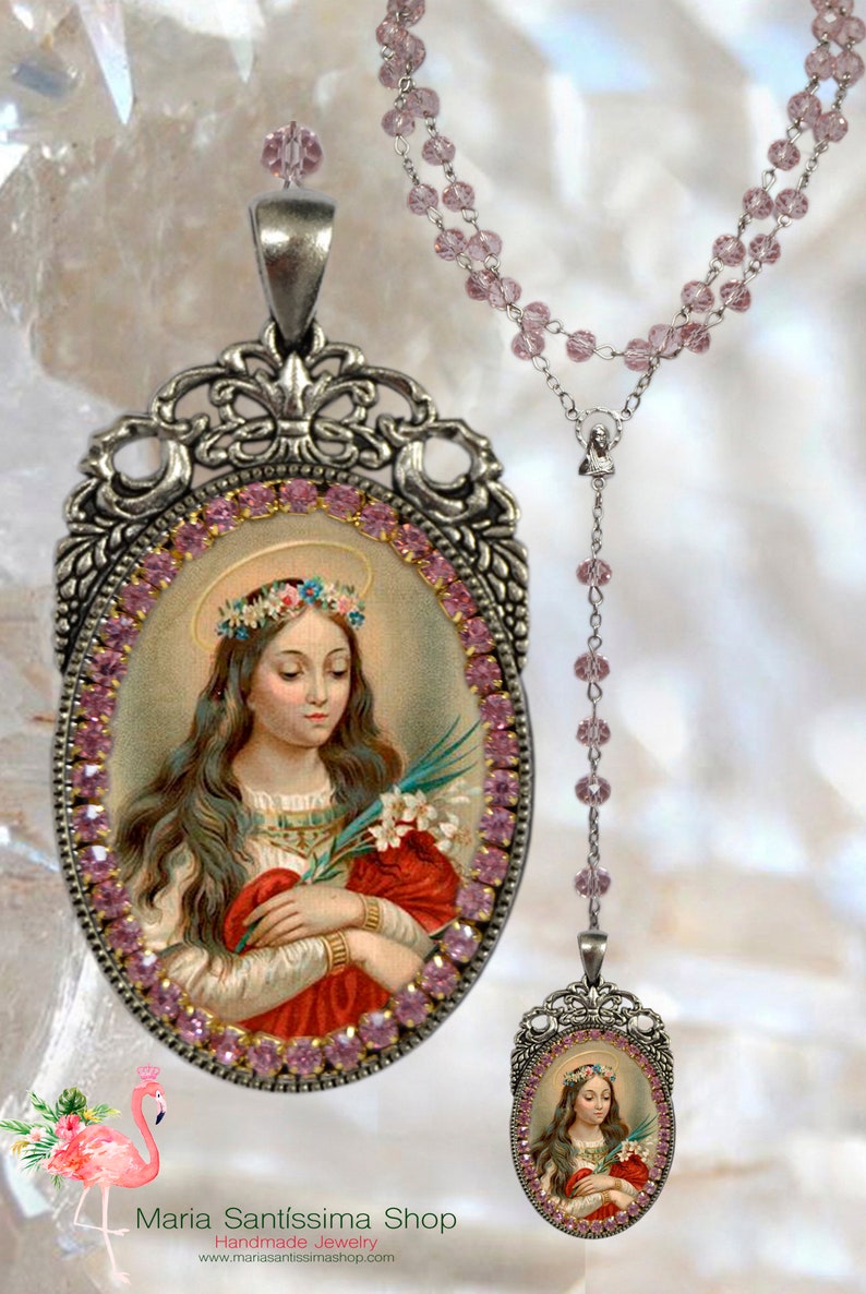 Rosary St. Philomena Patron Saint of Babies Infants and Etsy