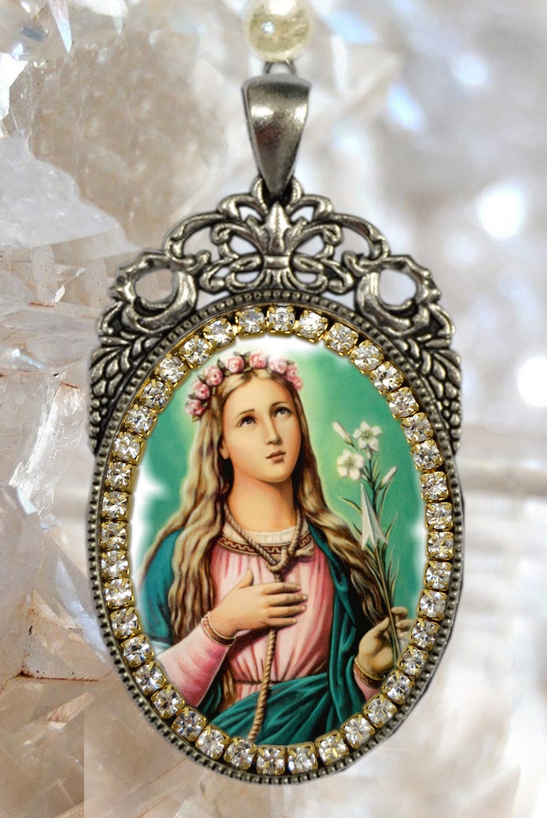Rosary St. Philomena Patron Saint of Babies Infants and Etsy