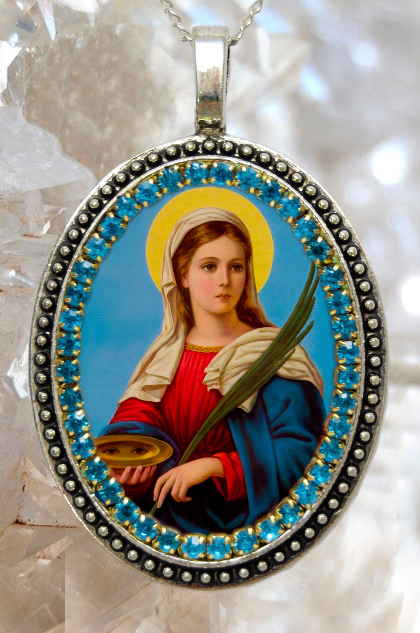 St lucy necklace discount