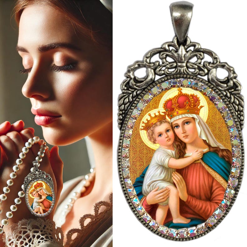 Our Lady of Good Remedy Rosary – Patroness of the Holy Trinity, Pendant ...