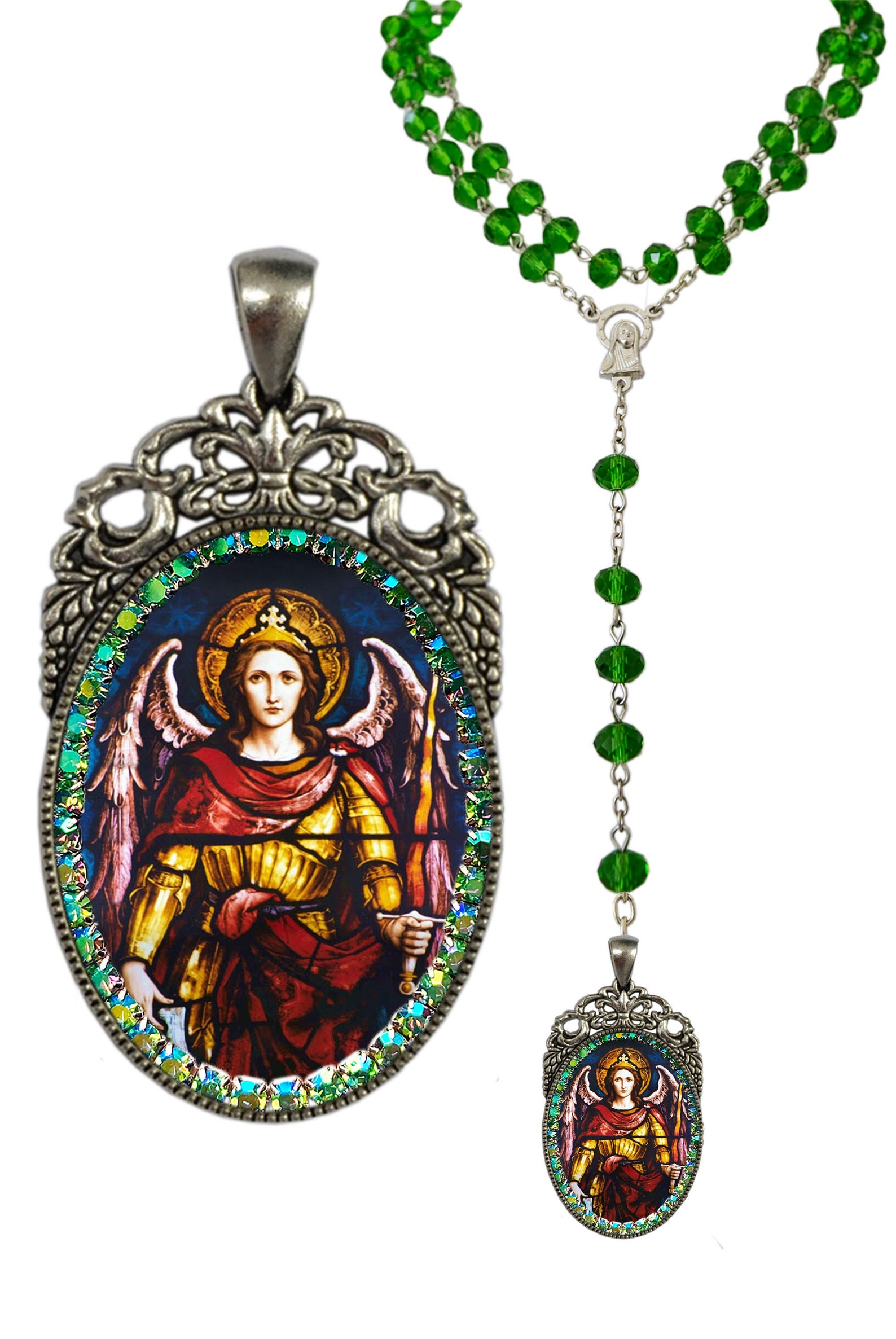 Michael Archangel Rosary Patron Saint of Soldiers Grocers Etsy
