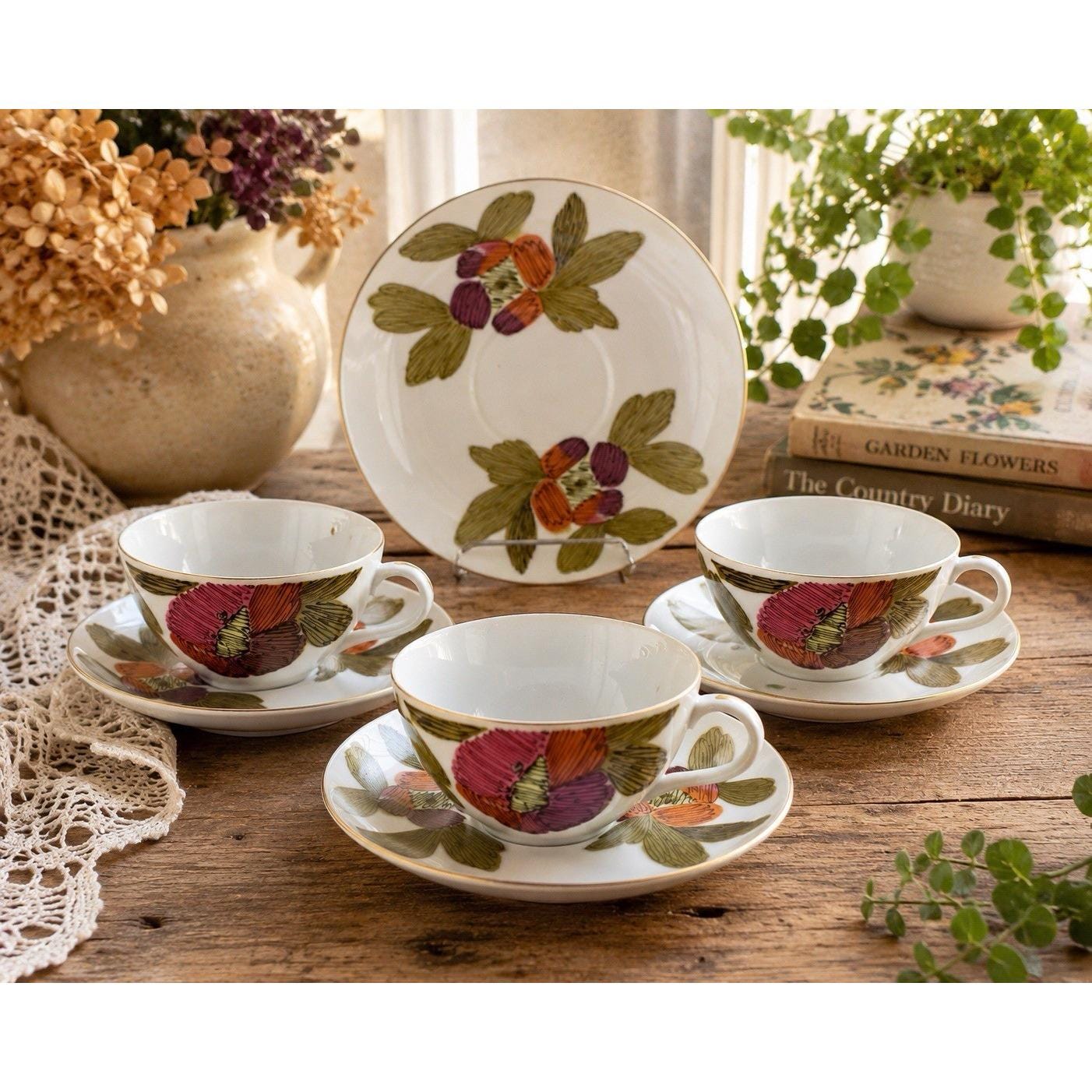 Seyei China 花柄食器セット ティーセット Fine Seyei China Set, Japan - Etsy - Page 2