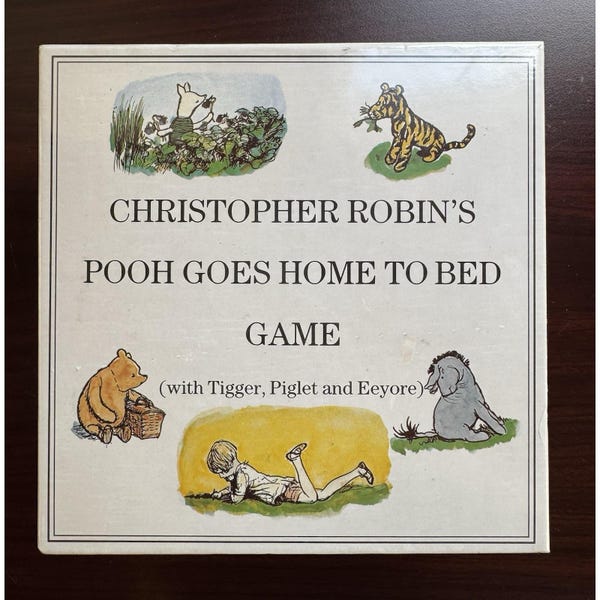 Christopher Robin's Pooh Goes Home to Bed Board Game Vintage 1990 New Sealed